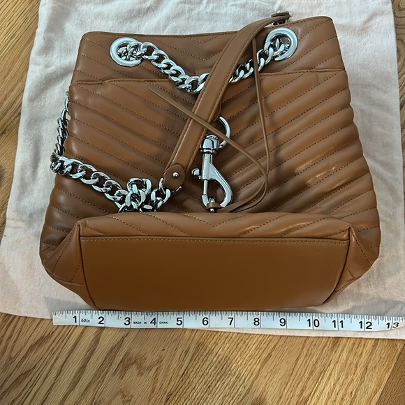 Rebecca Minkoff Brown and Silver Edie bucket bag - Picture 5 of 6